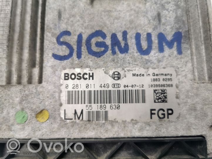 Opel Signum Sterownik / Moduł ECU 55189630