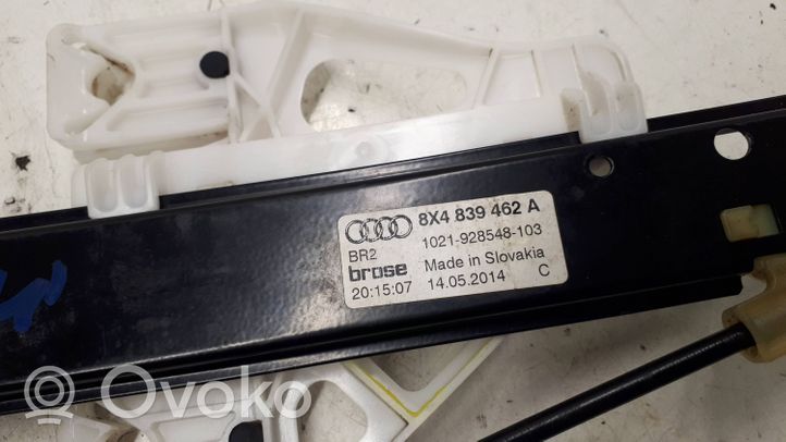 Audi A1 Aizmugurē elektriskais loga pacelšanas mehānisms bez motoriņa 8X4839462A