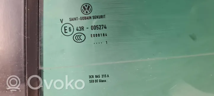 Volkswagen PASSAT CC Pagrindinis galinių durų stiklas 3C8845215A