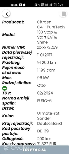 Citroen C4 II Pare-chocs 