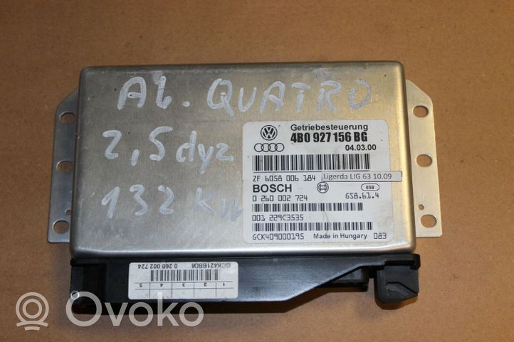 Audi A6 S6 C5 4B Module de contrôle de boîte de vitesses ECU 4B0927156BG