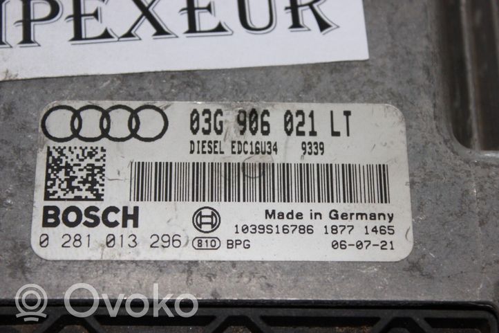 Audi A3 S3 8P Moottorin ohjainlaite/moduuli 03G906021LT