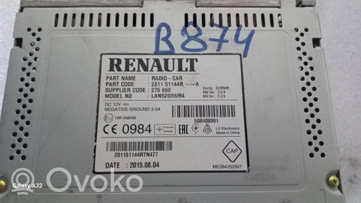 Renault Trafic III (X82) Panel / Radioodtwarzacz CD/DVD/GPS 281151144R