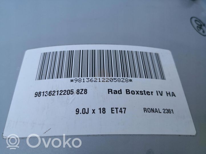 Porsche Boxster 981 R18-alumiinivanne 98136212205