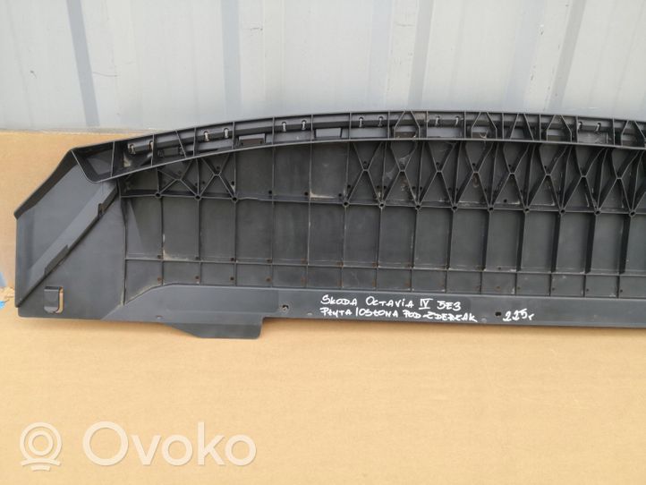 Skoda Octavia Mk4 Cache de protection inférieur de pare-chocs avant 