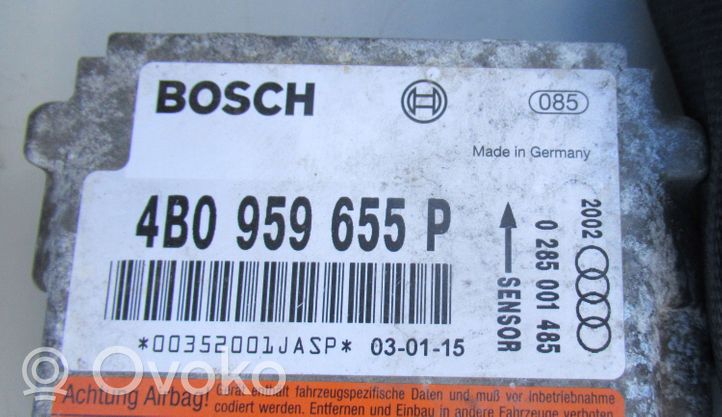 Audi A6 S6 C5 4B Kit airbag avec panneau 4B1857041LL