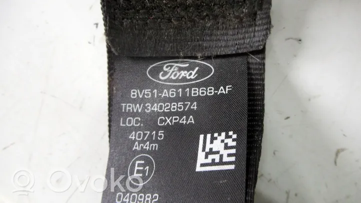 Ford Fiesta Pas bezpieczeństwa fotela tylnego 8V51A611B68AF