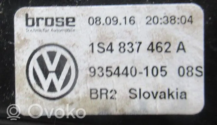 Volkswagen Up Meccanismo di sollevamento del finestrino anteriore senza motorino 1S4837462A