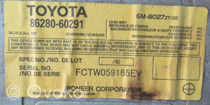 Toyota Land Cruiser (J120) Amplificateur de son 8628060291