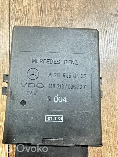 Mercedes-Benz E W211 Ilmajousituksen ohjainlaite/moduuli, takana A2115450432