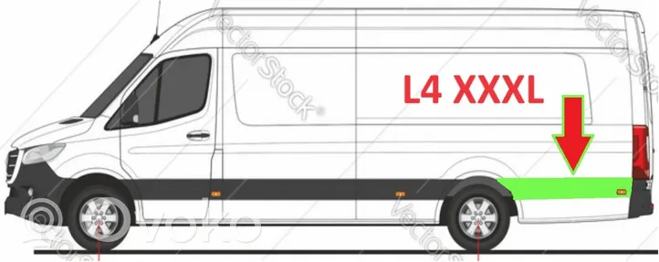 Mercedes-Benz Sprinter W907 W910 Elargisseur d'aile arrière A9106901302