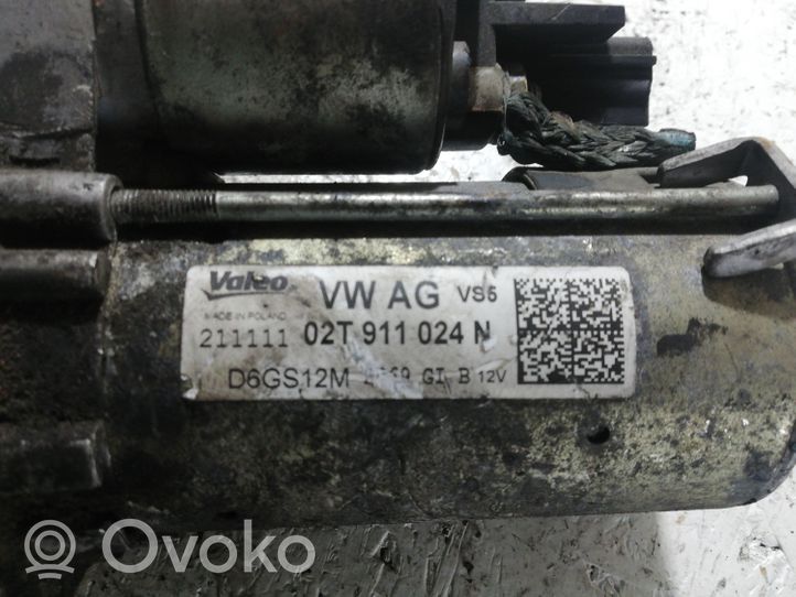 Volkswagen Golf VI Motor de arranque 02T911024N