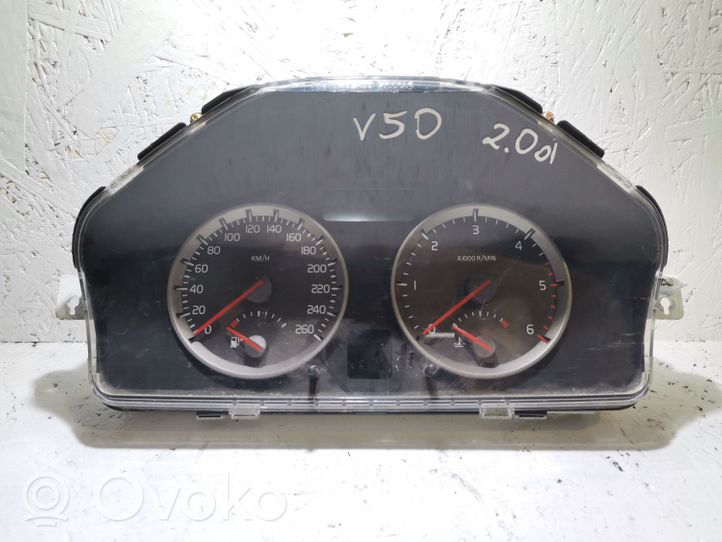 Volvo V50 Tachimetro (quadro strumenti) 30710071