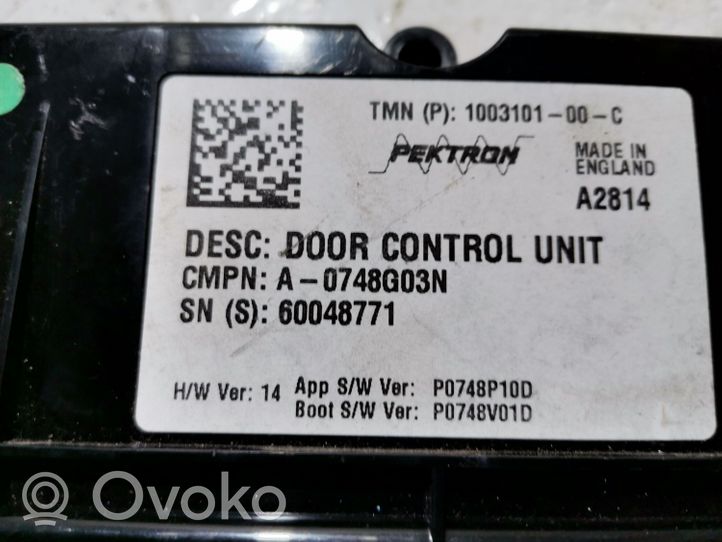 Tesla Model S Door control unit/module 0748G03N