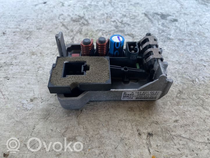 Mercedes-Benz ML W163 Resistencia motor/ventilador de la calefacción A1638210051