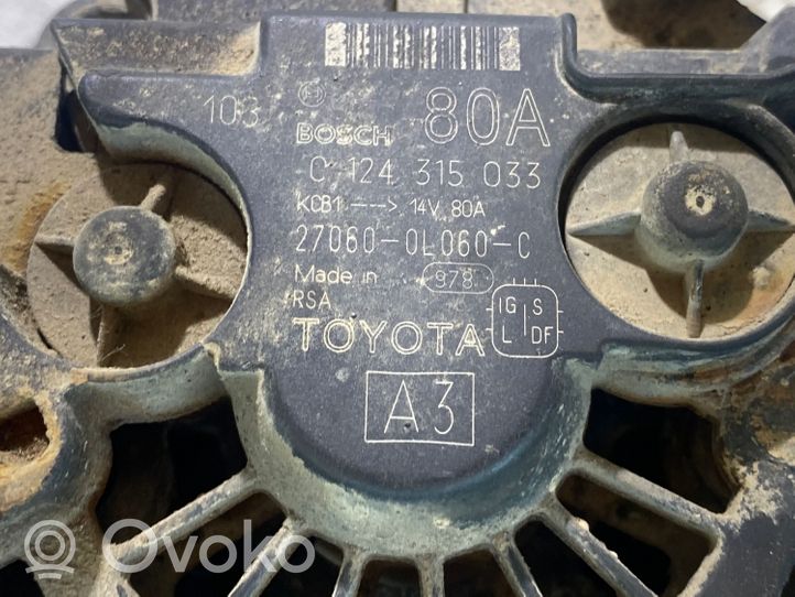 Toyota Hilux (AN10, AN20, AN30) Generaattori/laturi 270600R0600
