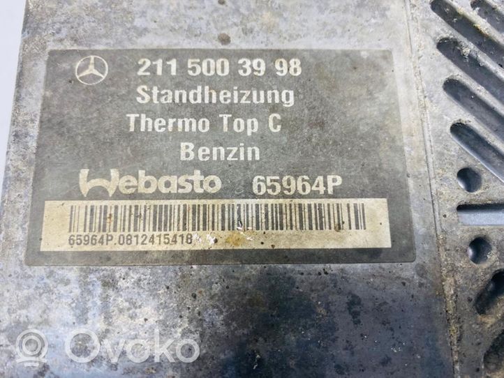 Mercedes-Benz E W211 Pre riscaldatore ausiliario (Webasto) A2115003998