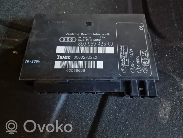 Audi A4 S4 B6 8E 8H Modulo comfort/convenienza 8E0959433CJ