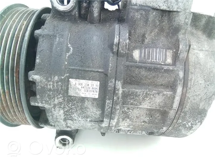 Mercedes-Benz ML AMG W164 Ilmastointilaitteen kompressorin pumppu (A/C) A0002343111