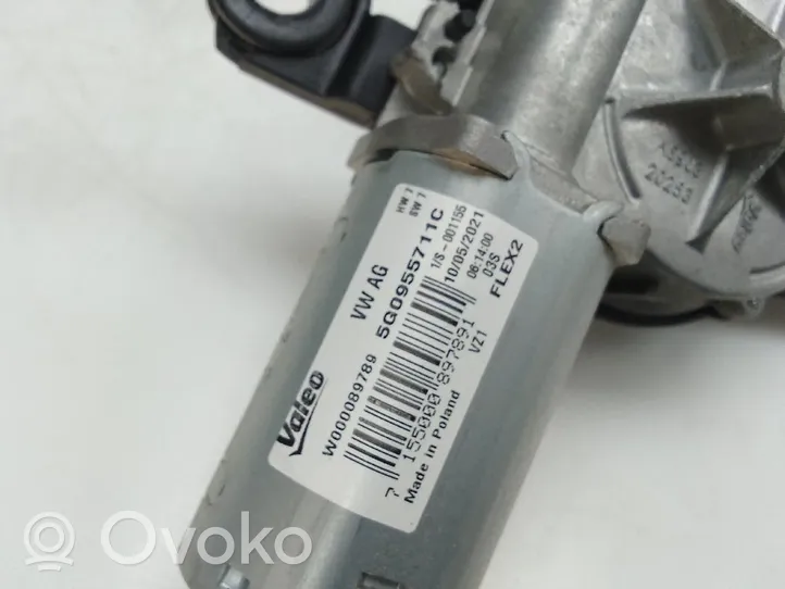 Volkswagen Polo VI AW Tringlerie et moteur d'essuie-glace avant 5g0955711c