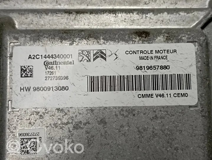 Citroen C3 Calculateur moteur ECU 