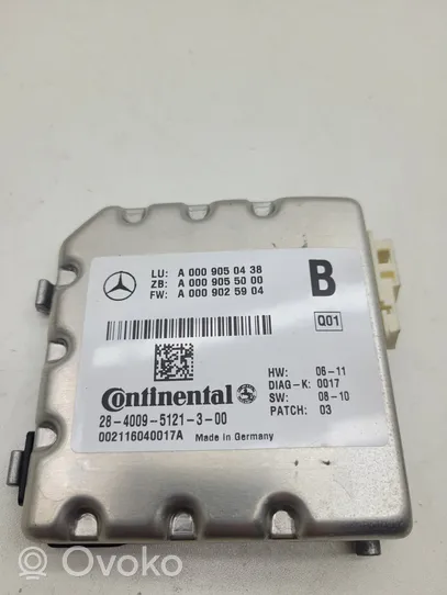 Mercedes-Benz C W204 Caméra pare-brise A0009050438