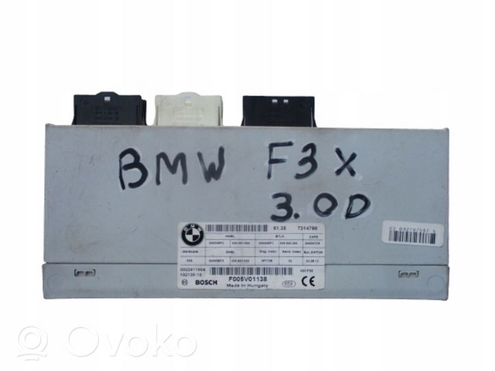 BMW 3 F30 F35 F31 Takaluukun/tavaratilan ohjainlaite/moduuli 7314798