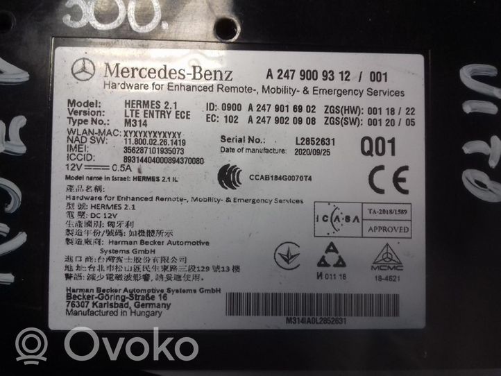 Mercedes-Benz Vito Viano W447 Muut ohjainlaitteet/moduulit A2479009312