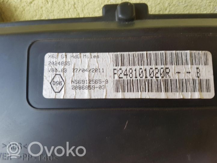 Opel Movano B Compteur de vitesse tableau de bord F248101020R