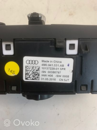 Audi A4 S4 B9 Interrupteur d’éclairage 4M0941531AB