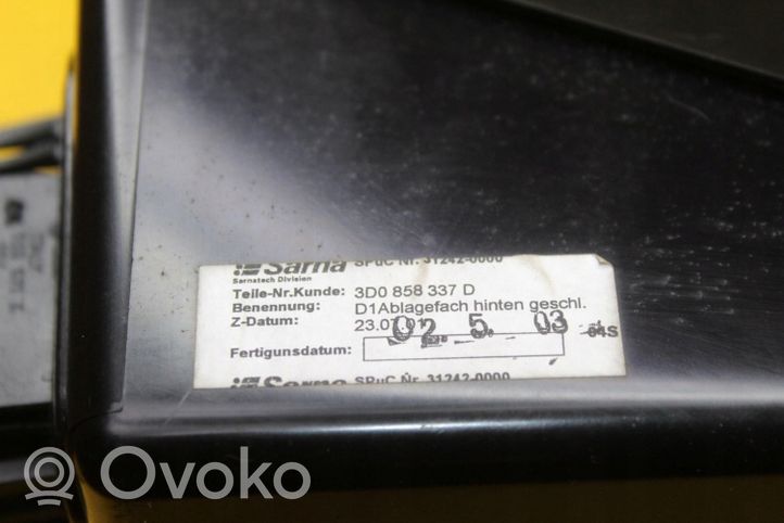 Volkswagen Phaeton Daiktadėžė centrinės konsolės 3D0858337