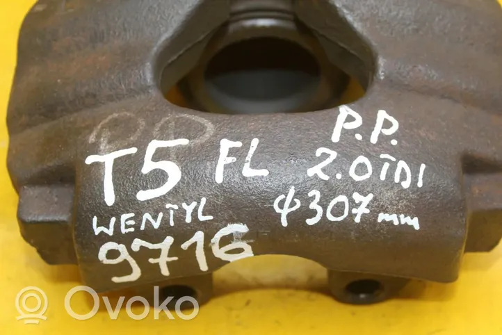 Volkswagen Multivan T5 Caliper de freno delantero 7H0106EE