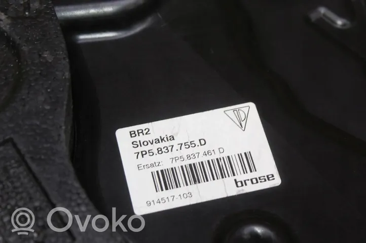 Porsche Cayenne (92A) Elektryczny podnośnik szyby drzwi przednich 7P5837755D