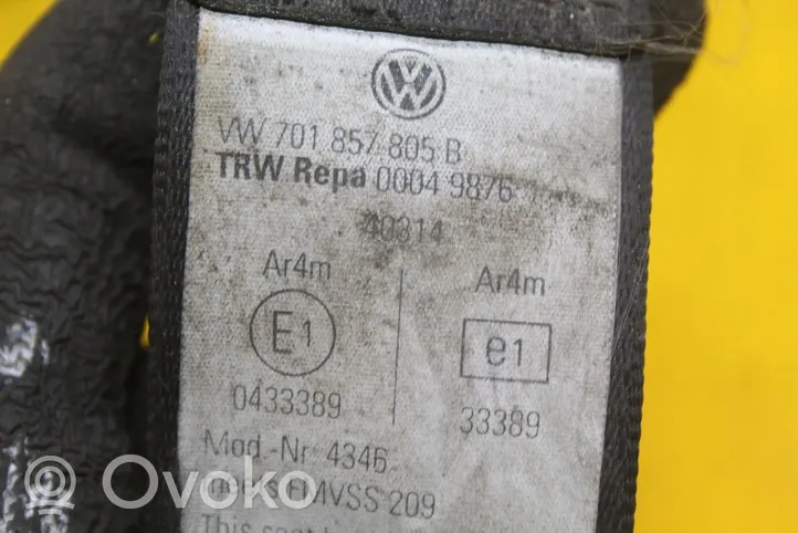 Volkswagen Multivan T4 Pas bezpieczeństwa fotela przedniego 701857805B