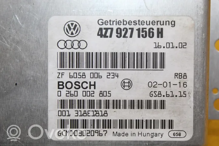 Audi A6 Allroad C5 Moottorin ohjainlaite/moduuli (käytetyt) AUTOMAT