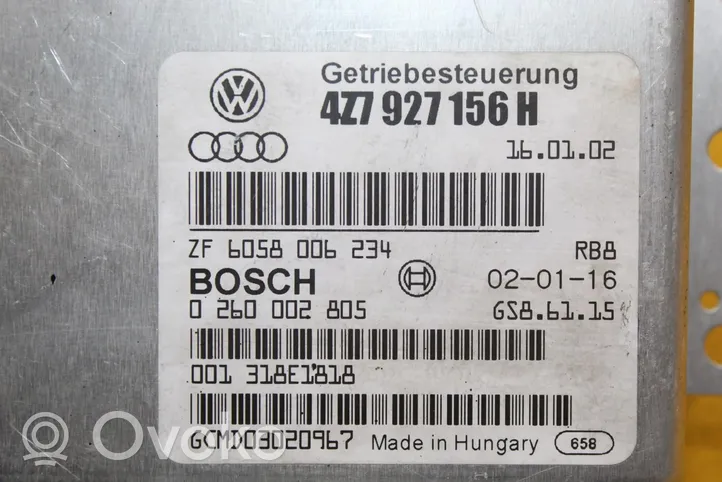 Audi A6 Allroad C5 Unité de commande, module ECU de moteur AUTOMAT