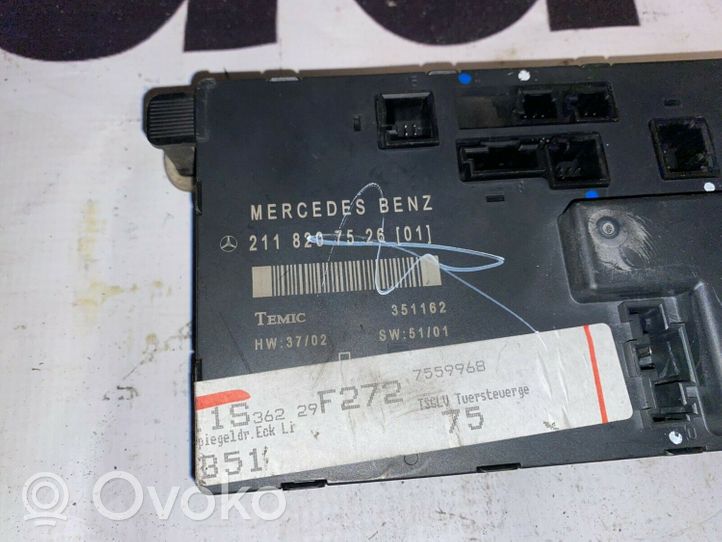 Mercedes-Benz E W211 Centralina/modulo portiere A2118207526