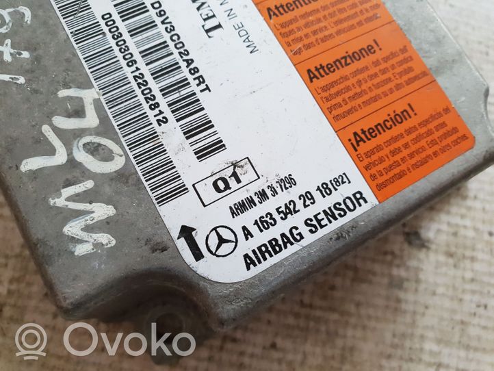 Mercedes-Benz ML W163 Sterownik / Moduł Airbag A1635422918