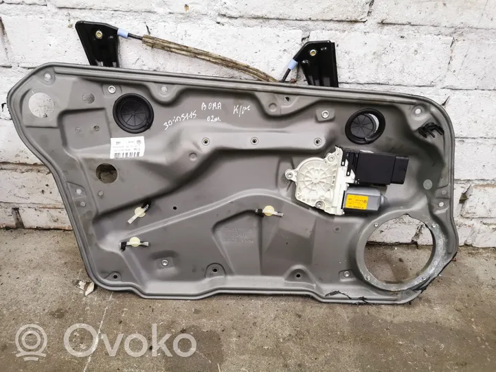 Volkswagen Bora Mechanizm podnoszenia szyby przedniej bez silnika 1J4837729BB