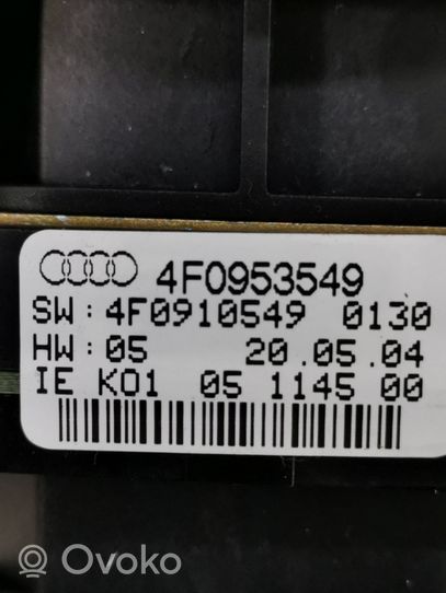 Audi A6 S6 C6 4F Commodo, commande essuie-glace/phare 4F0953549