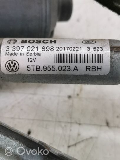 Volkswagen Touran III Mechanizm i silniczek wycieraczek szyby przedniej / czołowej 5TB955023A