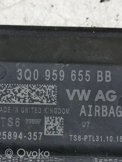 Volkswagen PASSAT B8 Sterownik / Moduł Airbag 3Q0959655BB