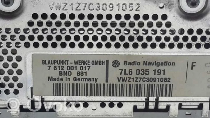 Volkswagen Touareg I Panel / Radioodtwarzacz CD/DVD/GPS 7L6035191