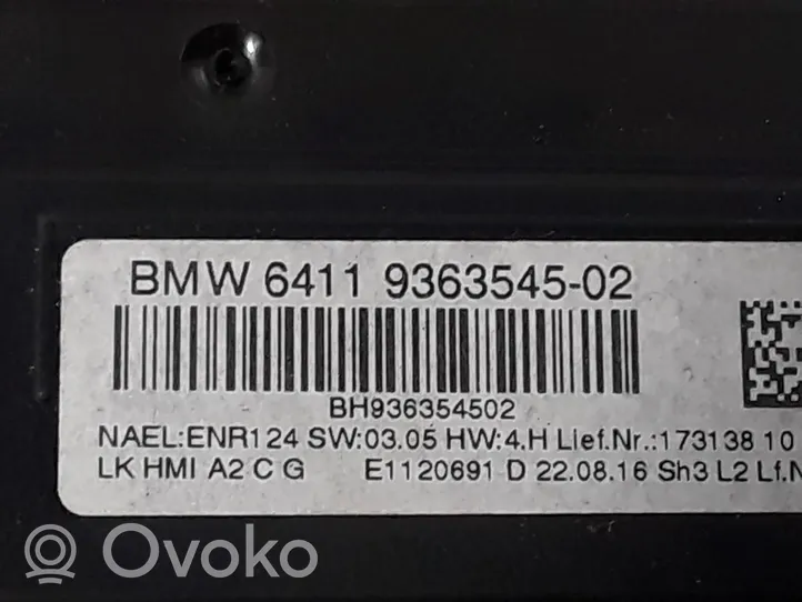 BMW 3 F30 F35 F31 Panel klimatyzacji 6411936354502