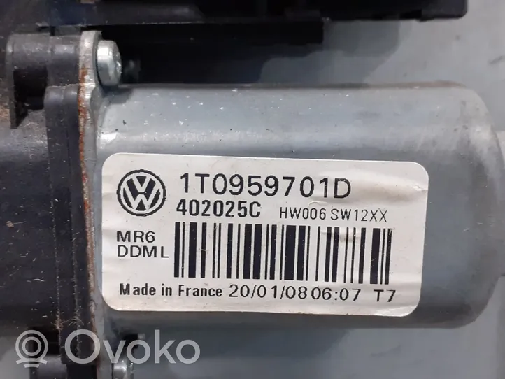 Volkswagen Caddy Priekinio el. lango pakėlimo mechanizmo komplektas 1T0959701D