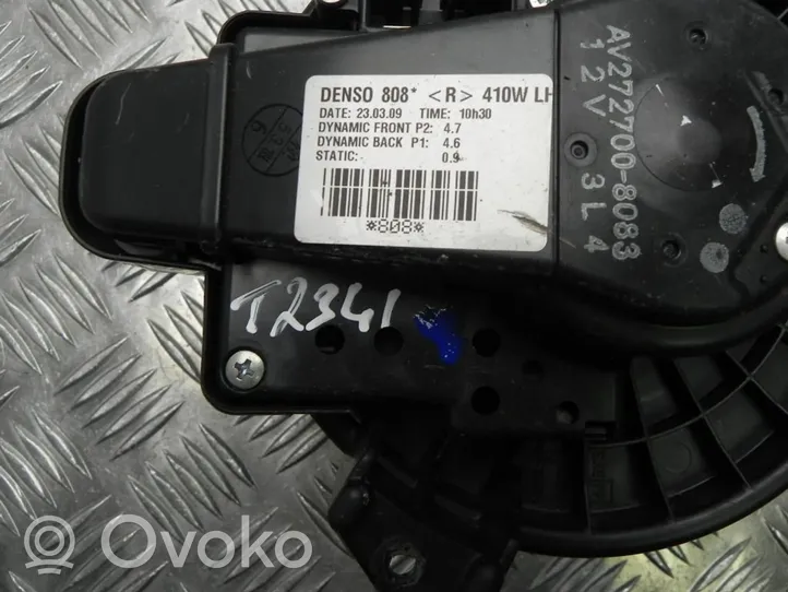 Toyota Prius (XW30) Pečiuko ventiliatorius/ putikas AV2727008083