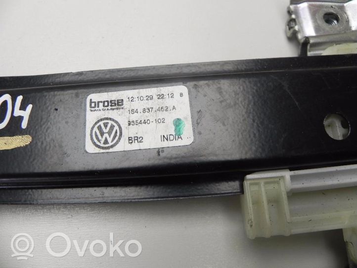 Volkswagen Up Front door window regulator with motor 1S4837462A