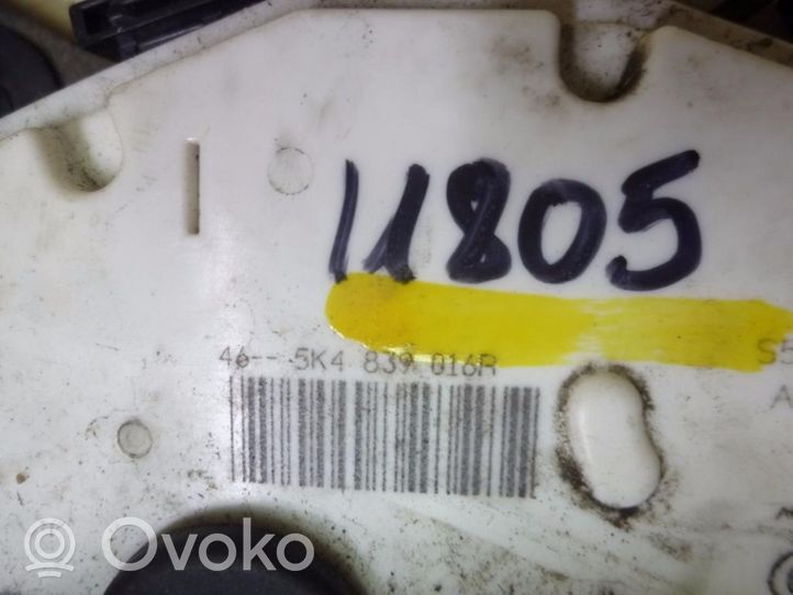 Volkswagen Golf VII Klamka zewnętrzna drzwi tylnych samochodów dostawczych 5K4839016R