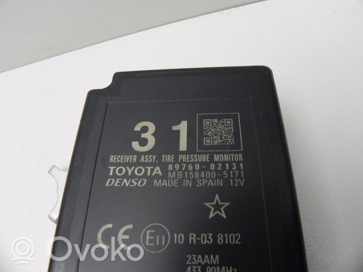 Toyota Auris E180 Module de pression des pneus 8976002131