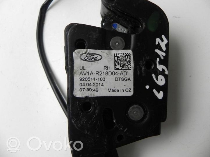 Ford Fiesta Zamek drzwi tylnych samochodów dostawczych AV1AR218D04AD